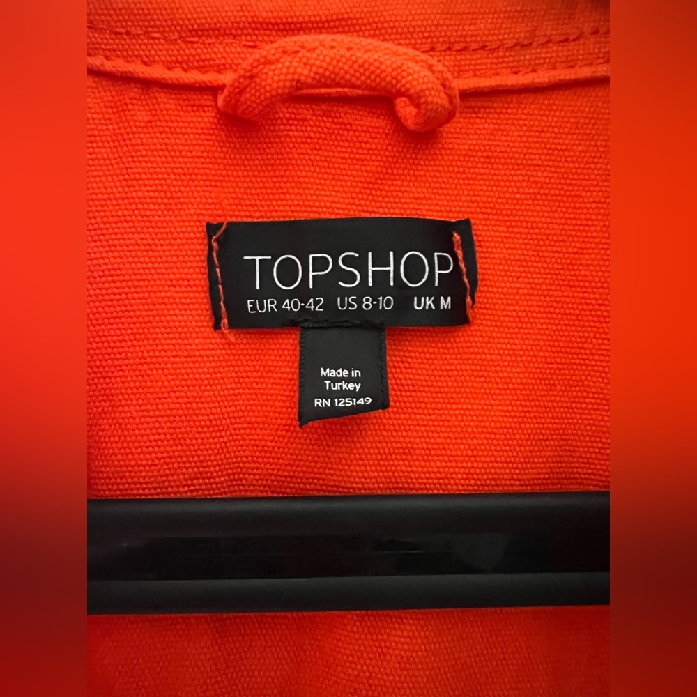 Top Shop Orange Jacket - Picture 4 of 4